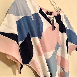 ISassy Geo Print Shift Dress